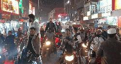 শেখ হাসিনার ফাঁসির রায়ের খবরে দিনাজপুরে আনন্দ মিছিল